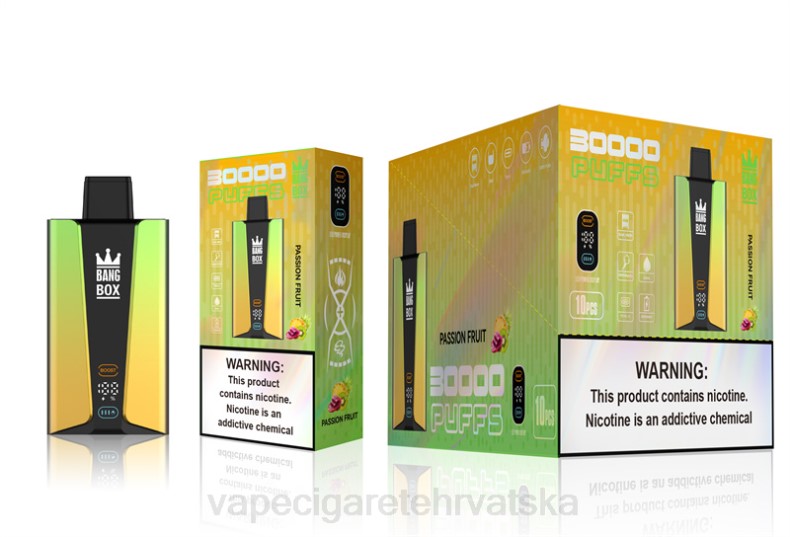 Vape 10000 Puffs - Bang Box Pametni zaslon s 30 000 udaha marakuja 0F4J84