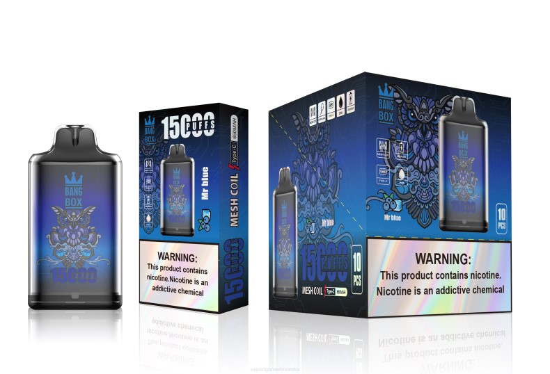 Vape 10000 Puffs - Bang Box s1-15000 udaha gospodin plavi 0F4J109