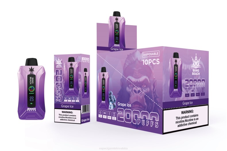 Vape Pen - Bang Beach Smart screen vape s 20 000 udaha led od grožđa 0F4J10