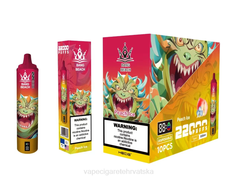 Vape Shop Zagreb - Bang Beach Pametni zaslon s 22000 udaha led od breskve 0F4J16