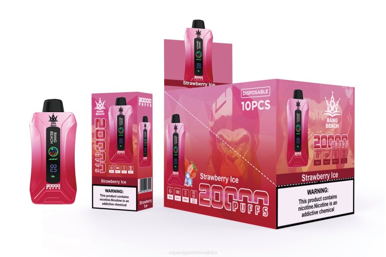 Vape Shop Zagreb - Bang Beach Smart screen vape s 20 000 udaha led od jagoda 0F4J6