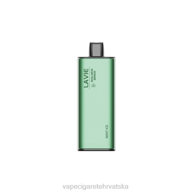 Jednokratni Vape Hrvatska - LAVIE GOLDEN BRICK 10000 udaha led od mente X44062