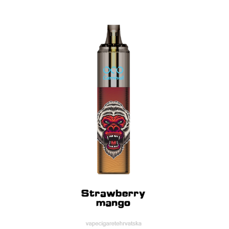 Jednokratni Vape Hrvatska - LAVIE OCO karneval 10000 dimova jagoda mango X440357